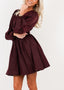 Golightly Maeve Satin kjole - Bordeaux