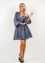 Golightly Maeve Satin kjole - Cold Blue