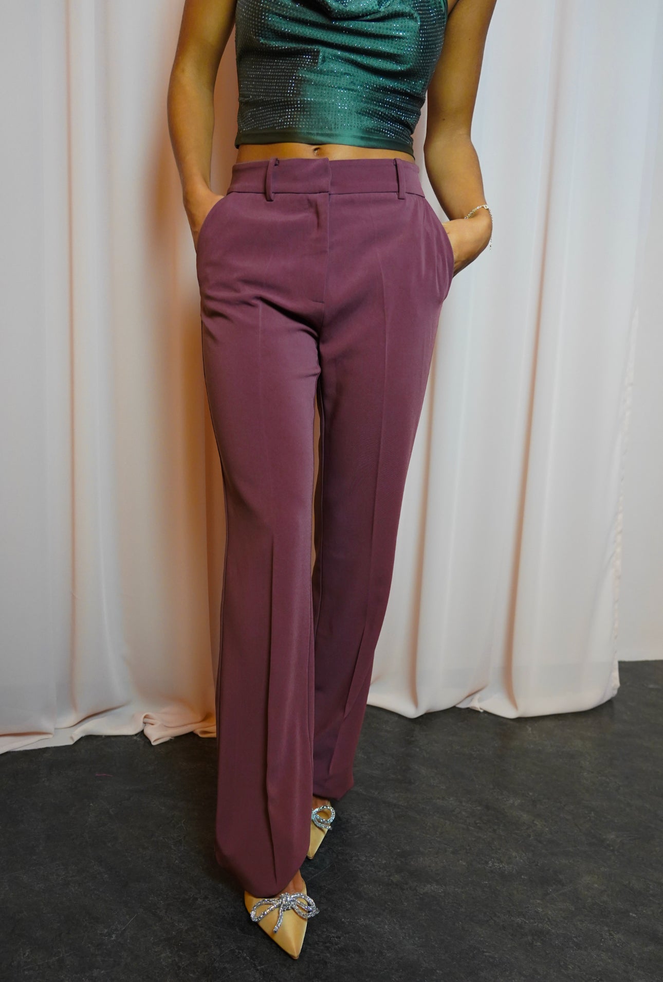 Iri Pants Flare - Bordeaux