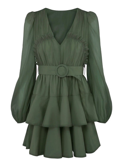Iris Dress - Forest Green