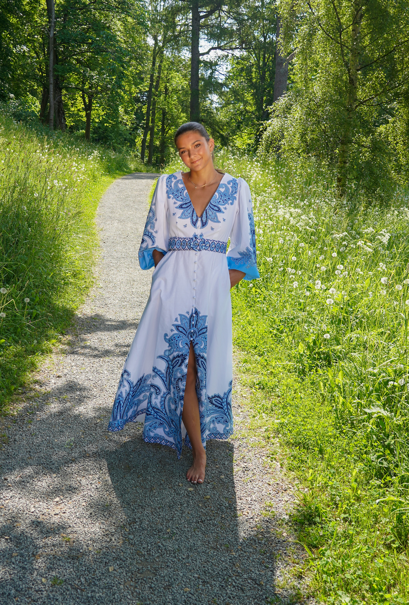 Maxima Dress Blue Golightly.no