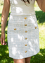 Golightly Mille Skirt - Grey tweed