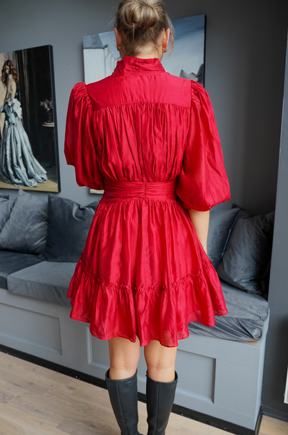Vanity Dress - Deep Red