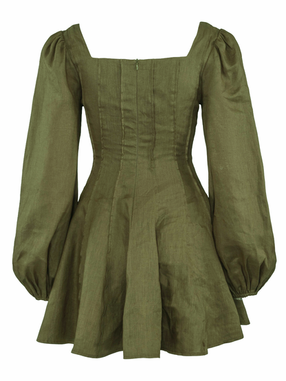 Sophie Dress - Forest green