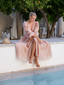 Golightly Queen kjole: Long - Dusty Pink
