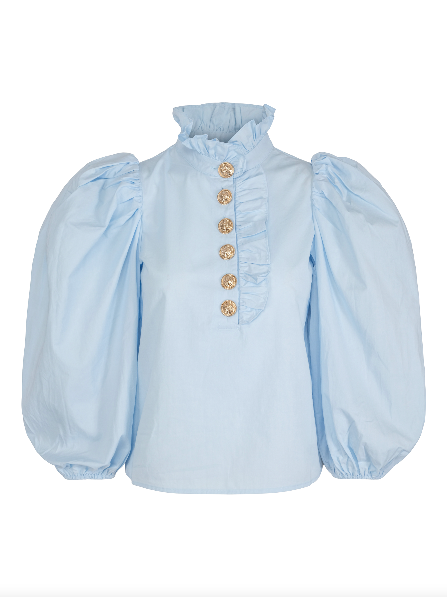 Sally Blouse Light Blue Stripe