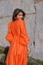 Golightly Queen kjole: Long - Orange