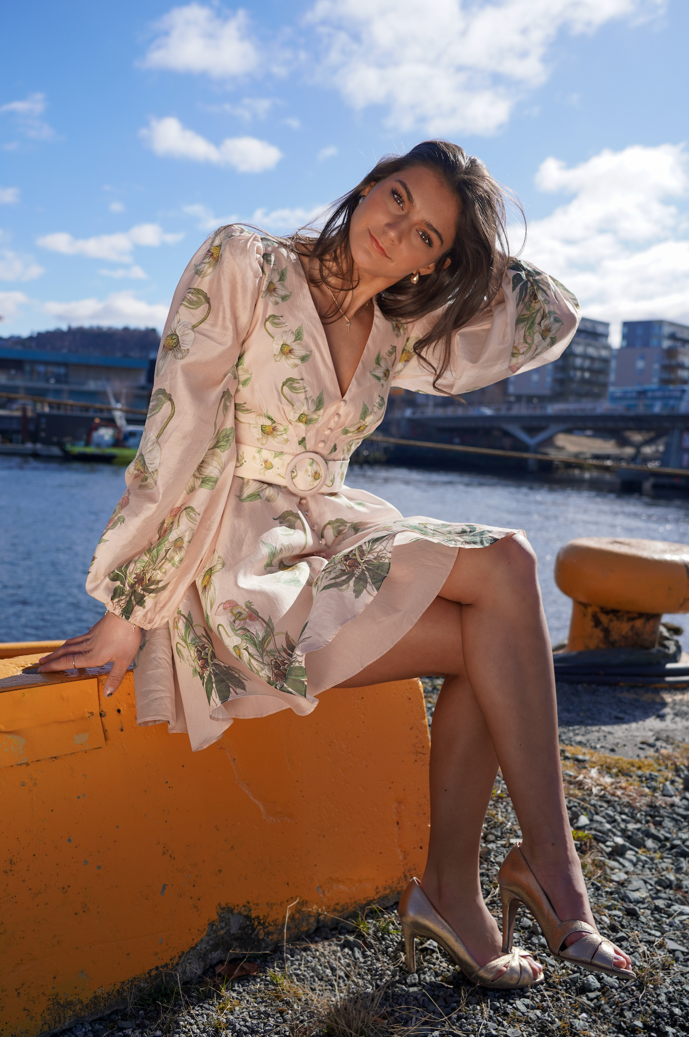 Vestido Reina: Corto - Estampado de Flores