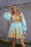 Golightly Hazel kjole - Light Blue print