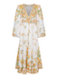 Golightly Hazel kjole: Long - Orange Print