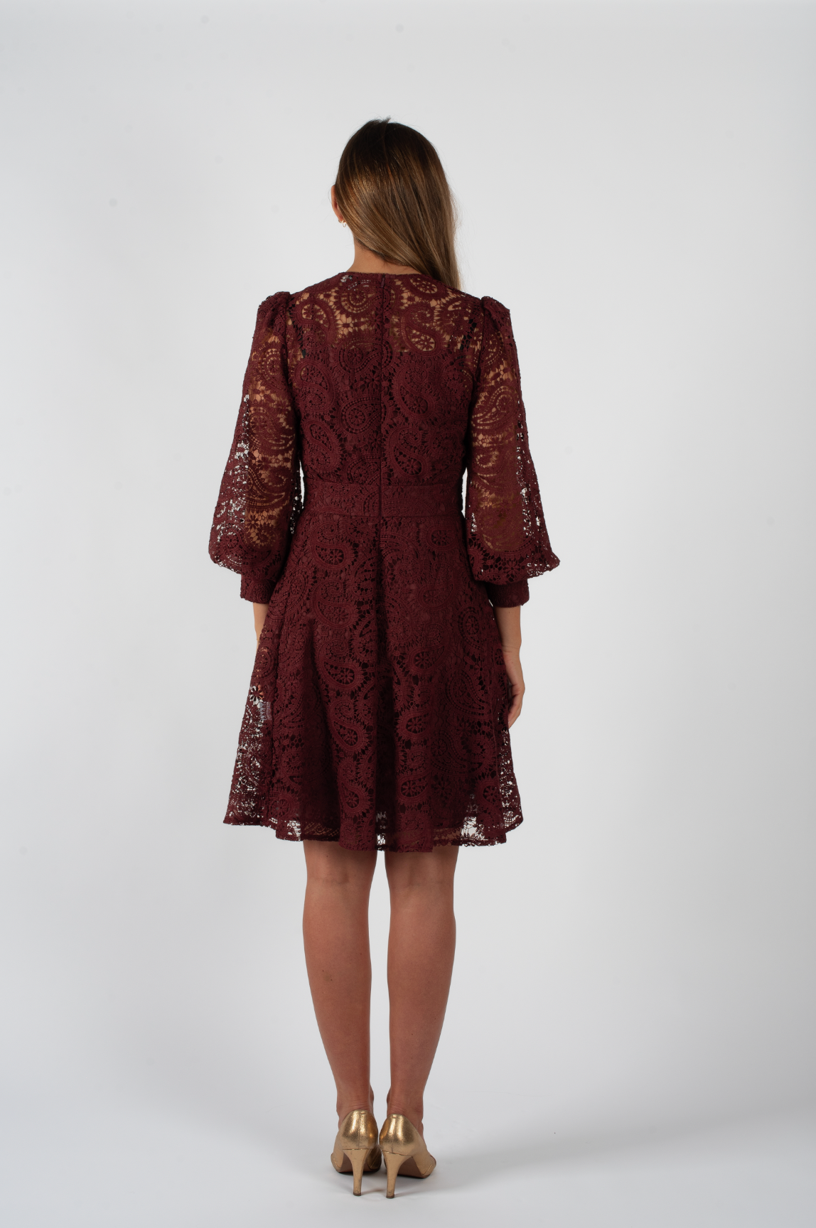 Lace dress - Bordeaux