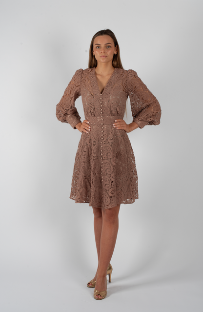 Lace dress - Old Pink