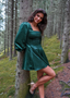 Golightly Sophie Satin kjole - Deep Green