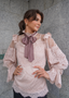 Golightly Marie Antoniette Bluse - Blush Pink