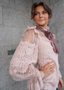 Golightly Marie Antoniette Bluse - Blush Pink