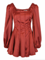 Golightly Sophie Satin kjole - Rust