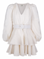 Golightly Wavy Tweed kjole - Off White