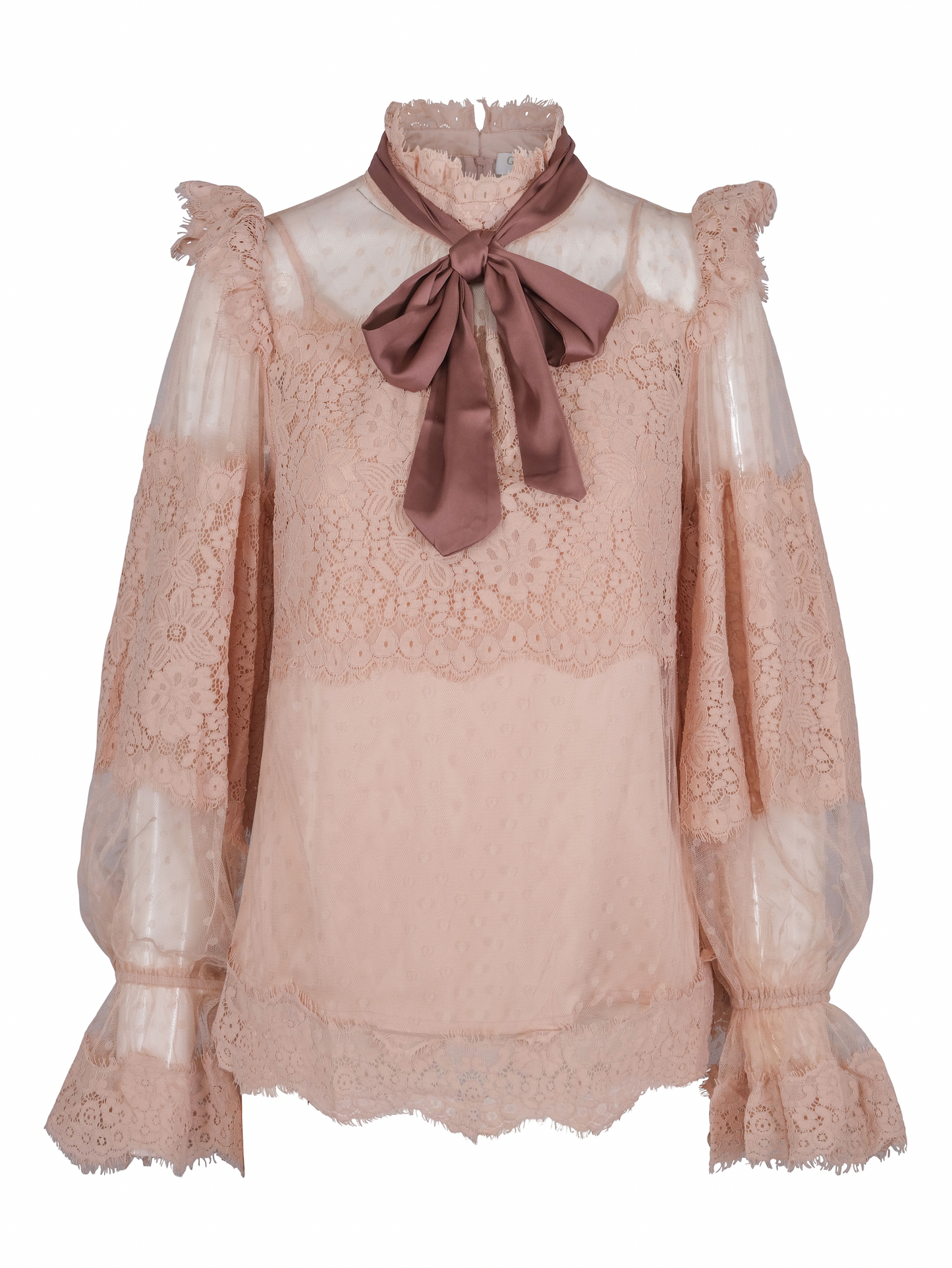 Marie Antoniette Blouse - Blush Pink