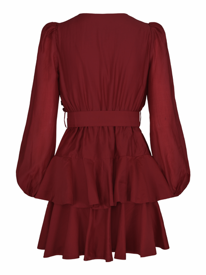 Iris Dress - Bordeaux