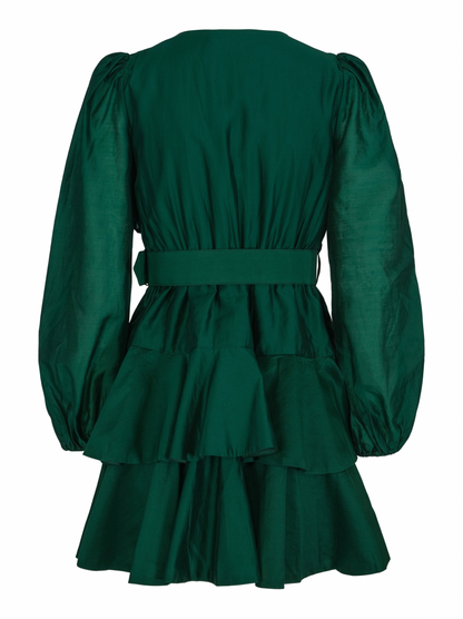 Iris Dress - Deep Green