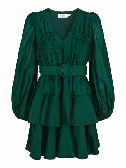 Iris Dress - Deep Green