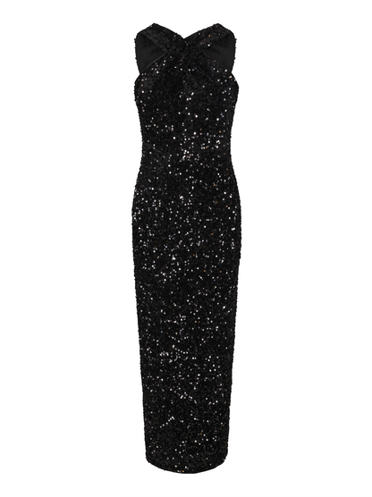 Felicity Dress - Black Sequins