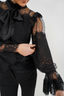 Golightly Marie Antoniette Bluse - Black