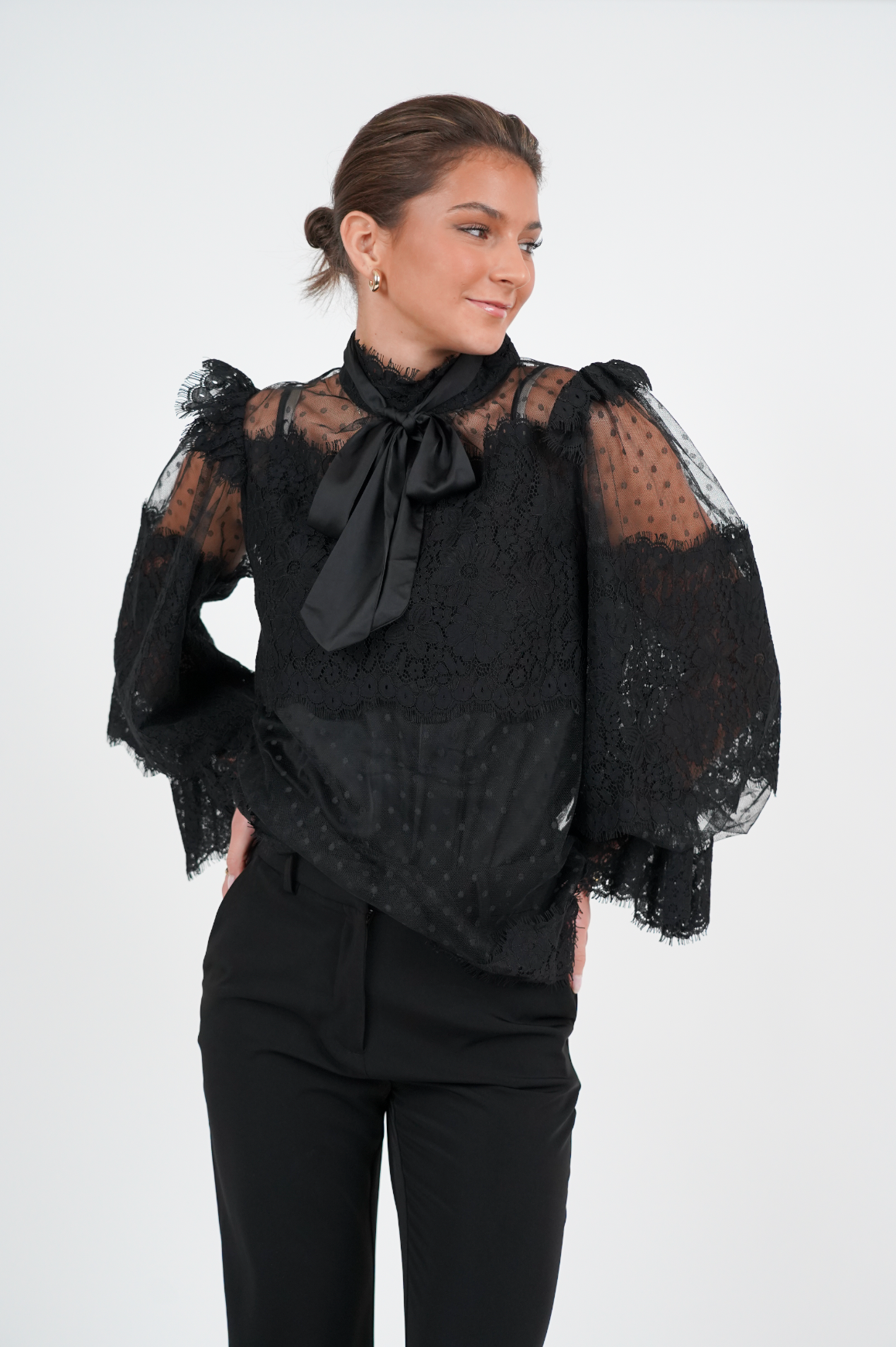 Marie Antoniette Blouse - Black