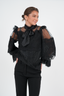Golightly Marie Antoniette Bluse - Black