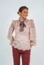 Golightly Marie Antoniette Bluse - Blush Pink
