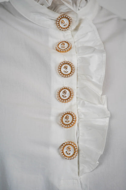 Golightly Sally Bluse - White