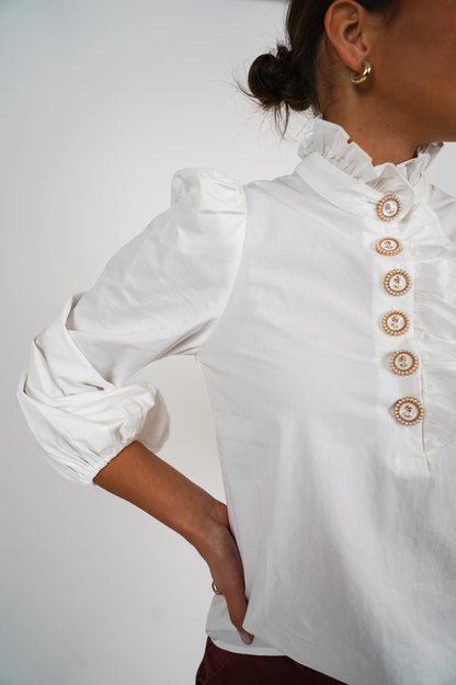 New Sally Blouse - White