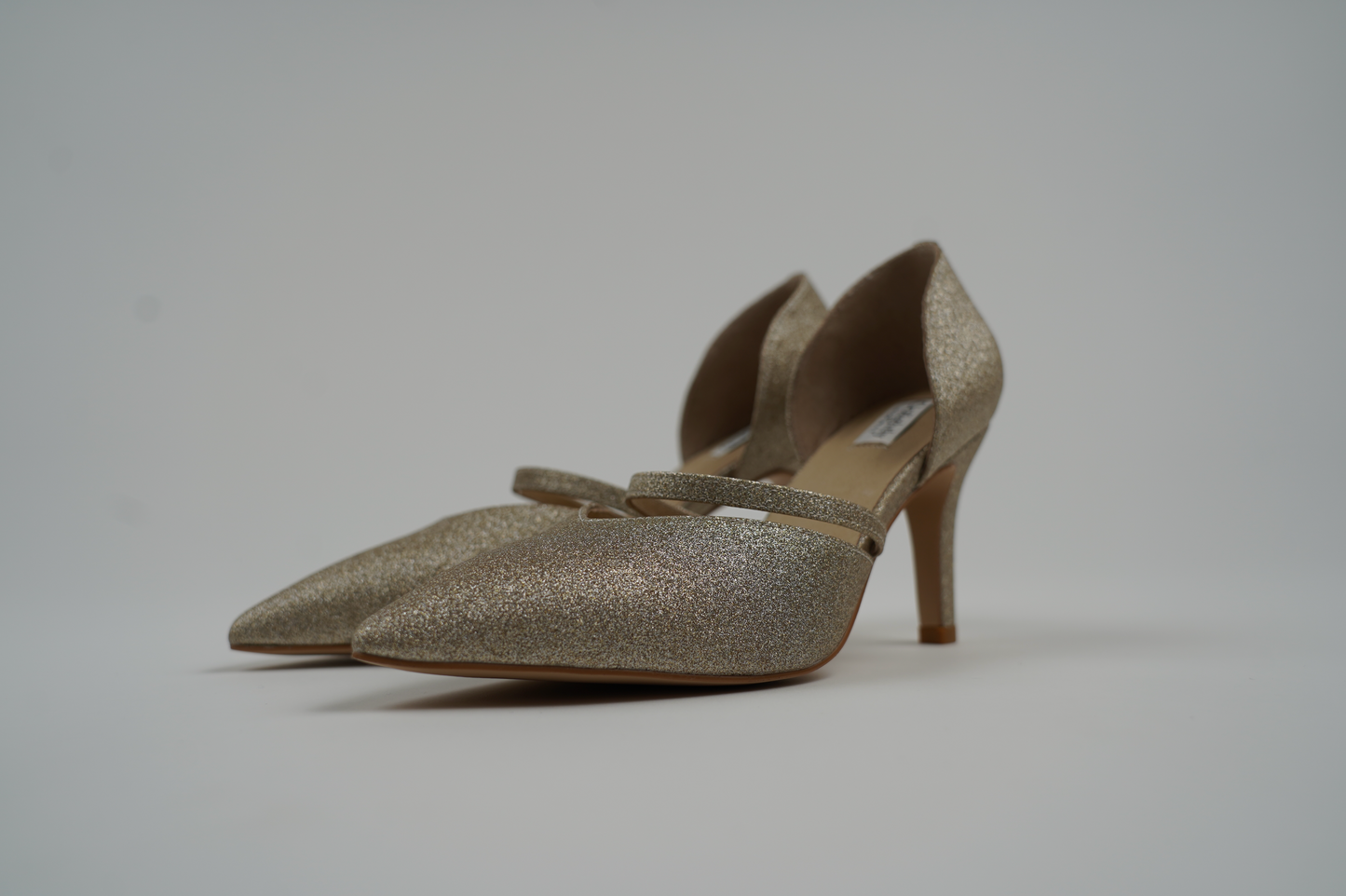 Ellemy Leather Pumps - Glittery Gold