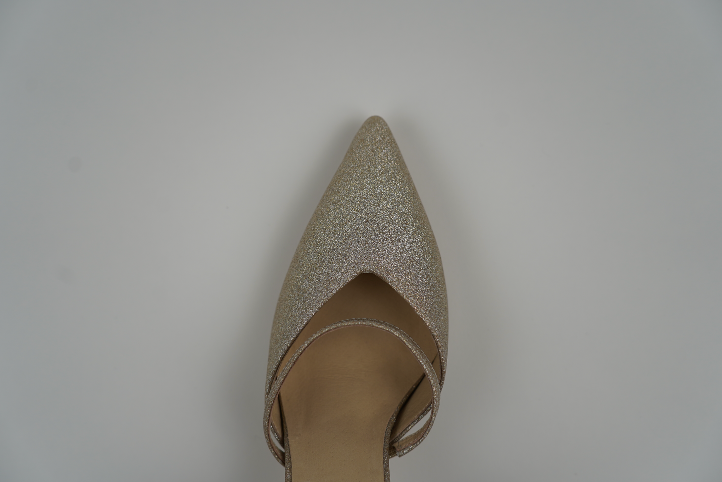 Ellemy Leather Pumps - Glittery Gold