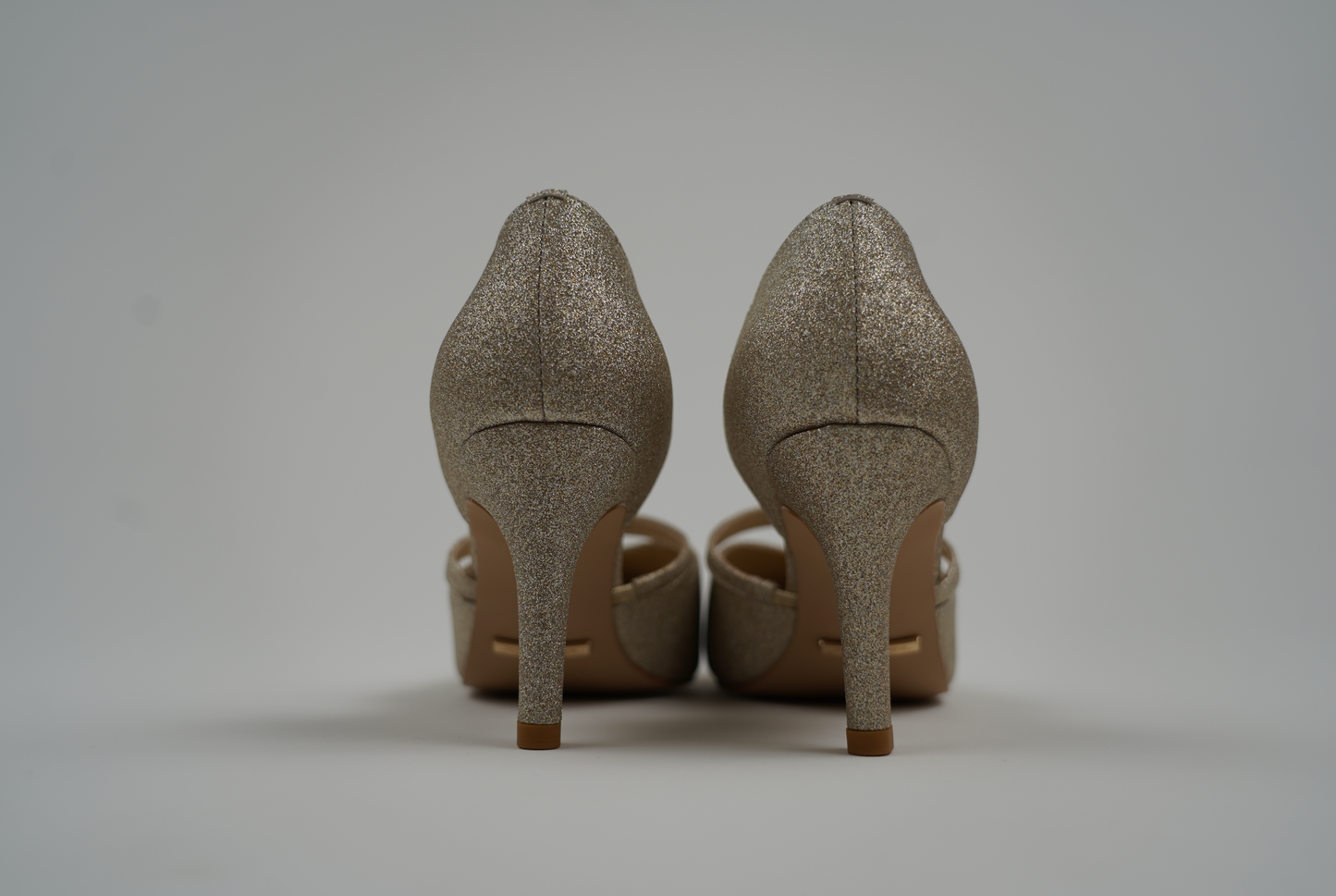 Ellemy Leather Pumps - Glittery Gold