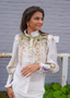 Golightly Wisteria Print Bluse - Floral