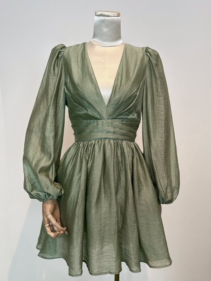 Maeve Dress - Dusty Green