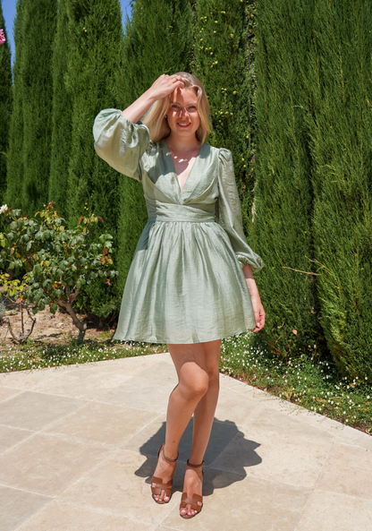 Maeve Dress - Dusty Green