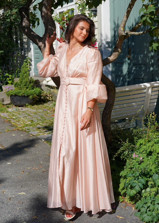 Queen Dress: Long - Dusty Pink