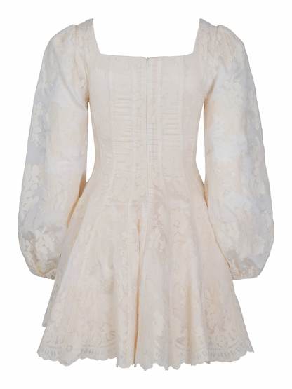 Sophie Lace Dress - Crème White