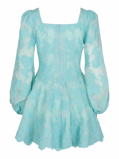 Sophie Lace Dress - Aqua