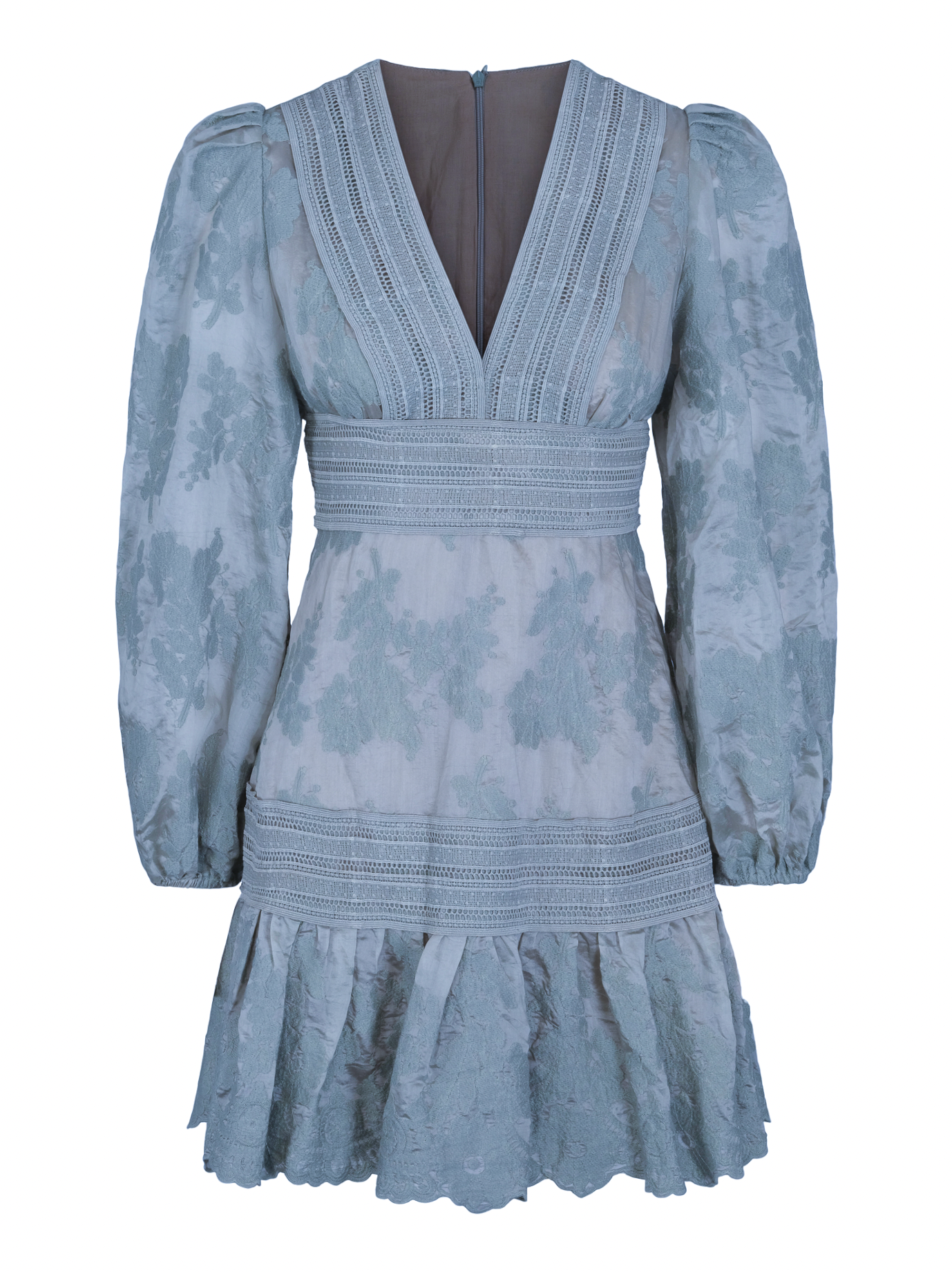 Castle Lace dress - Dusty Blue