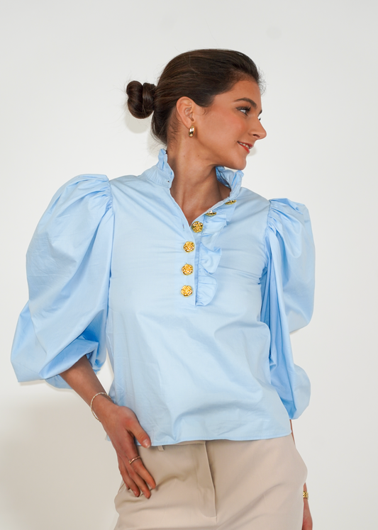 Sally Blouse - Light Blue