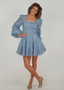 Golightly Sophie Lace kjole - Dusty Blue