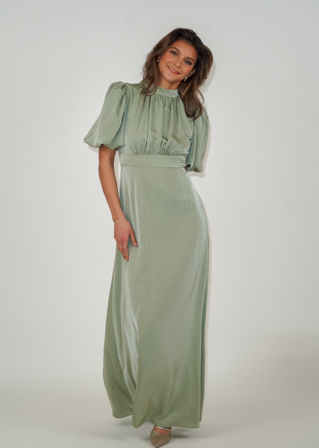 Holly dress: Long - Green