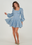 Golightly Sophie Lace kjole - Dusty Blue