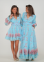 Golightly Queen kjole: Long - Blossom Print