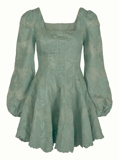 Sophie Lace Dress - Pastel Green