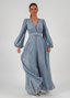 Golightly Queen Kjole: Long - Dusty Blue