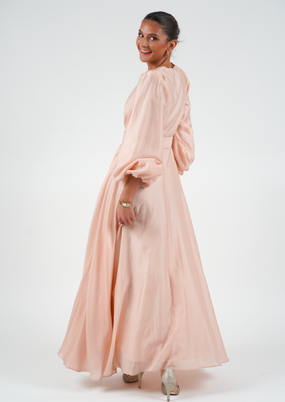 Queen kjole: Long - Dusty Pink